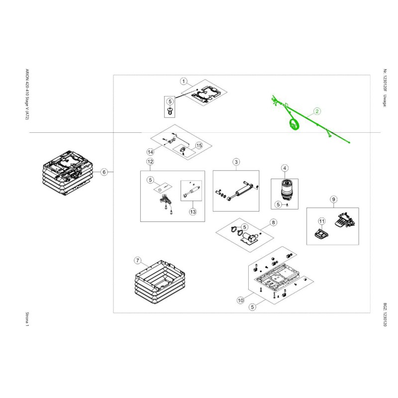 Przewód elektryczny, instalacja zawieszenia fotela kierowcy  0011688610 / 11688610